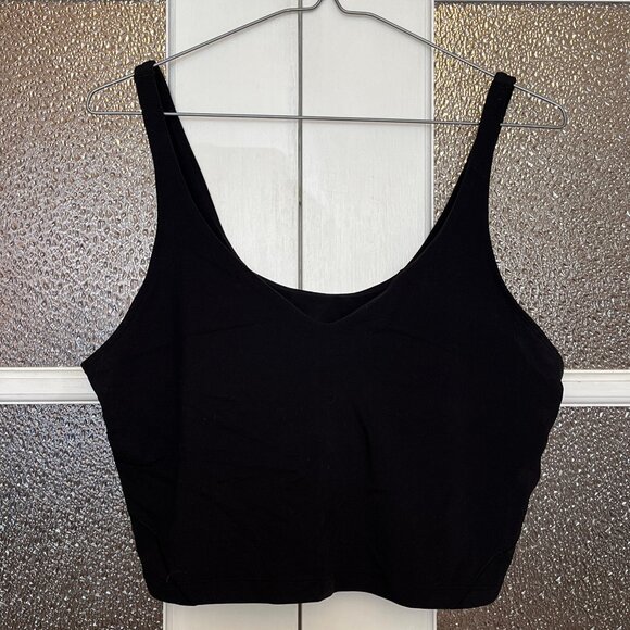 Black Align Tank Top A/B Cup- Size 14 - Picture 1 of 4